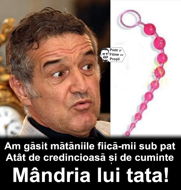 Gigi Becali a găsit sub pat mătăniile lui fiică-sa