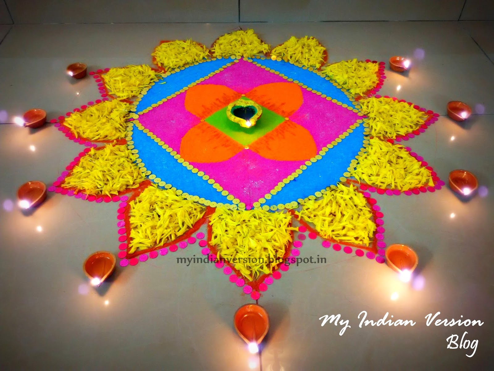 My Indian Version DIWALI Festival Decorations At MY HOME 