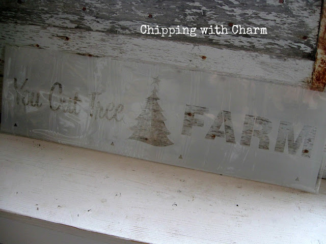 Chipping with Charm: Tree Hooks using Old Sign Stencils...www.chippingwithcharm.blogspot.com