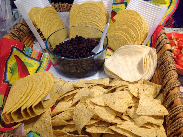 corn chips in a basket 