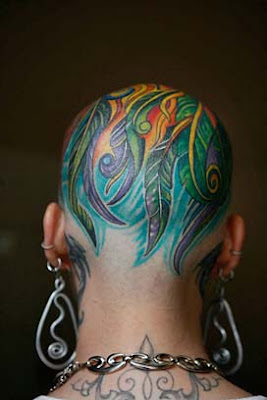 Unique Head Tattoo Design