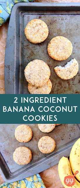 2 Ingredient Banana Coconut Cookies ~ Recipes