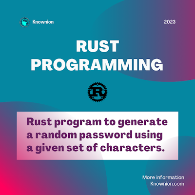 Generate a random password using a given set of characters