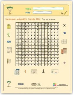 Ficha interactiva: Sopa de letras ABN.