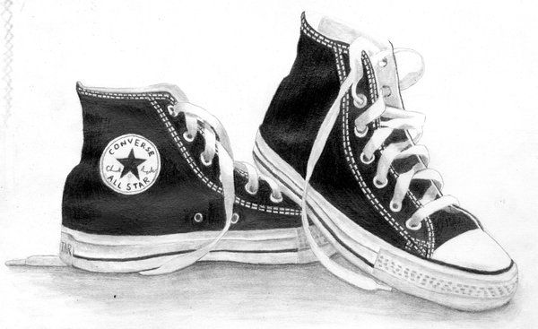 dessin paire de converse all star