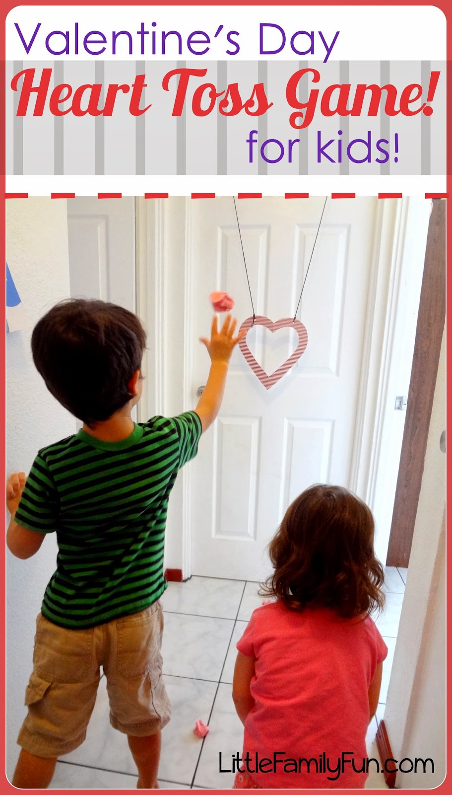 Little Family Fun: Valentine's Day Heart Toss Game