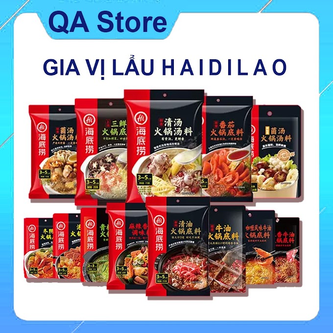 [ lauhaidilao ] [FREESHIP ] Gia Vị Lẩu Haidilao Vị Tê Cay - Cốt Lẩu Tứ Xuyên có Sẵn Nhiều vị Date Mới - Giao Ngay Trong 2H