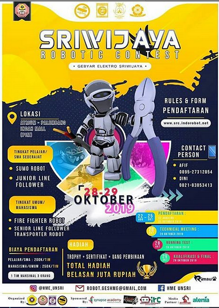 SRIWIJAYA ROBOTIC CONTEST oleh Universitas Sriwijaya