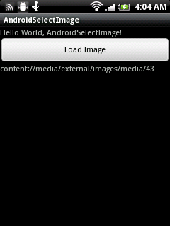 Select Image using Android build-in Gallery