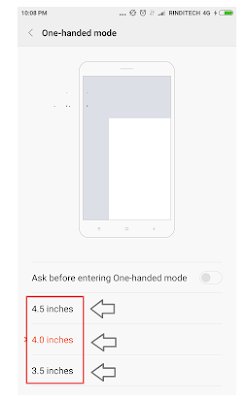 Cara Mengaktifkan mode Satu Tangan di Xiaomi Redmi Note 3 Pro