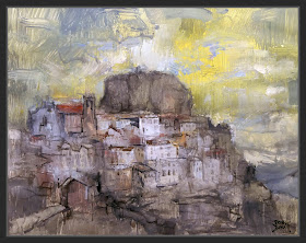 ARES DEL MAESTRE-PINTURA-ARTE-MAESTRAZGO-MAESTRAT-CASTELLON-PUEBLOS-PAISAJES-PINTURAS-PINTOR-ERNEST DESCALS