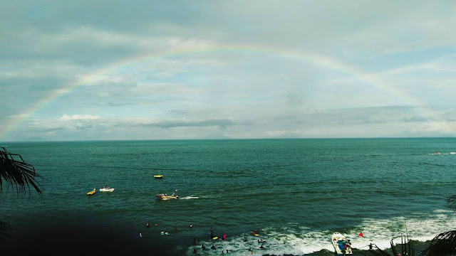 foto pemandangan pantai marbella anyer banten