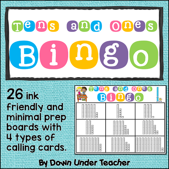 Tens and Ones Bingo Place Value Game