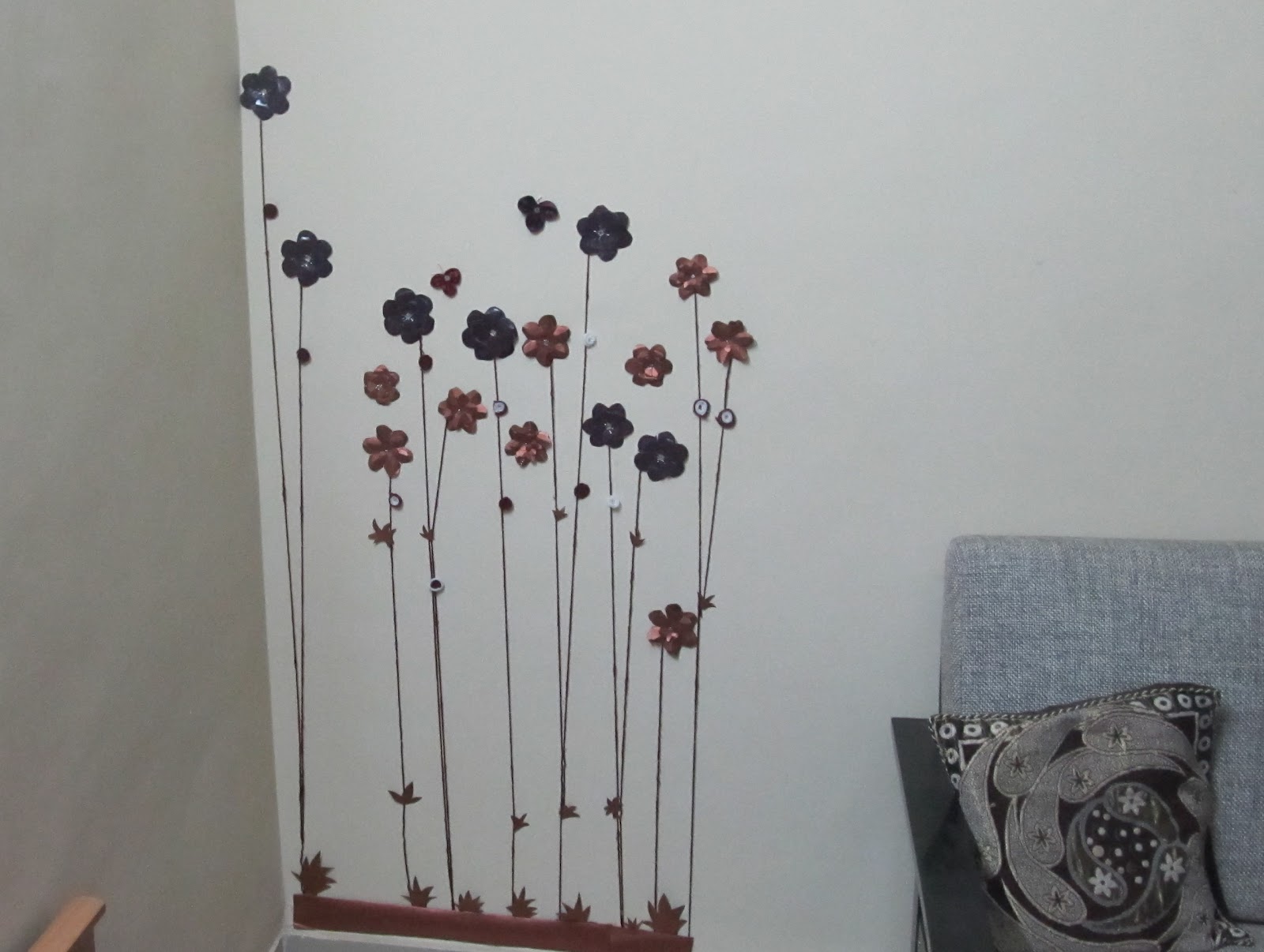 creative ideas Paper  Flower wall  decor  