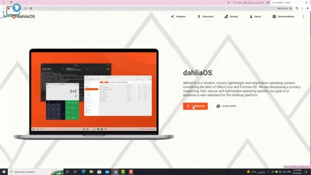 تحميل وتثبيت نظام التشغيل dahlia OS على الفلاش ميمورى