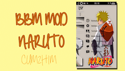 Download BBM Mod Naruto Apk Terbaru