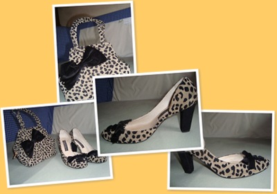 View Set pantofi + poseta animal print