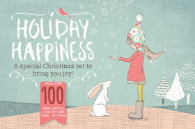 Holiday Happiness digital graphics bundle by Lisa Glanz on Creative Market