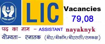 LIC ADO 7908 Post Recruitment 2019  