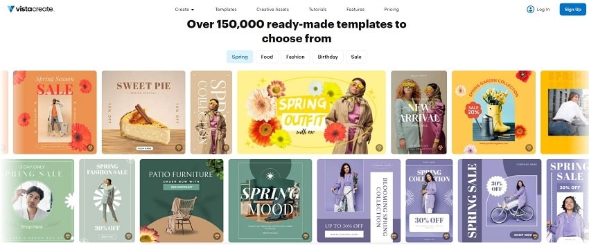 VistaCreate is a free, online poster-designing software