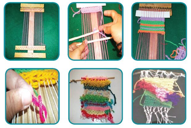 Proses Produksi Kerajinan  Tekstil Teknik Tapestri Mikirbae