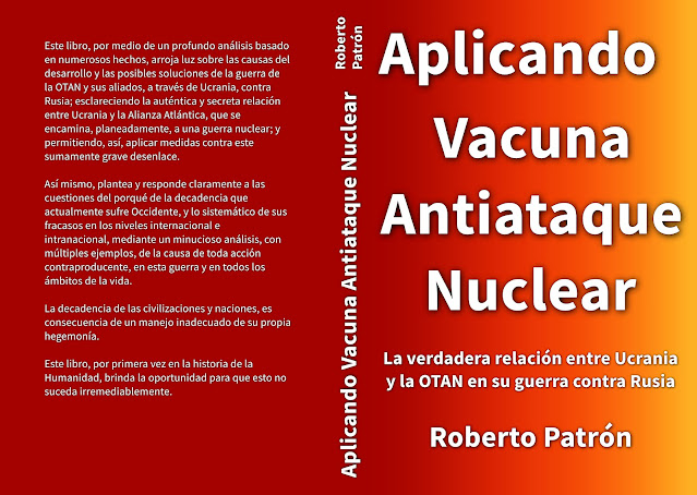 Book Aplicando Vacuna Antiataque Nuclear. By Roberto Patrón. Pasta blanda