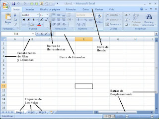 Resultado de imagen para imagenes de la pantalla principal de excel