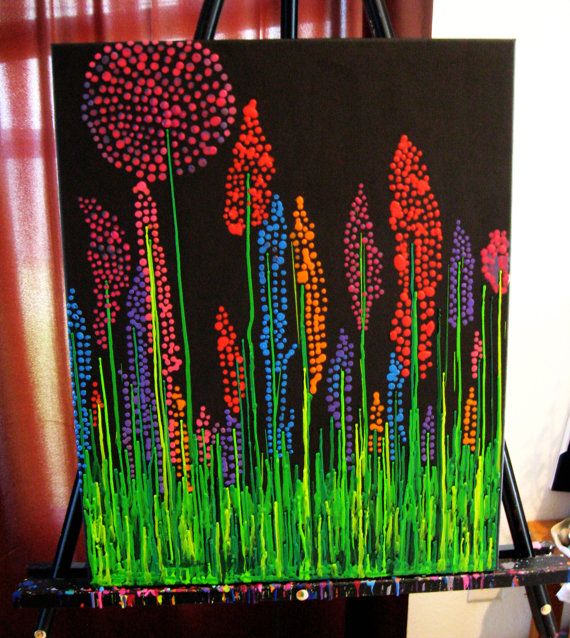 Melted Crayon Art (with a hot glue gun)