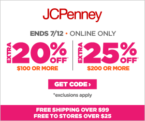 JC Penney Coupon code 25% Off