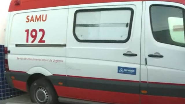 Ambulância do SAMU é levada durante assalto em Salvador