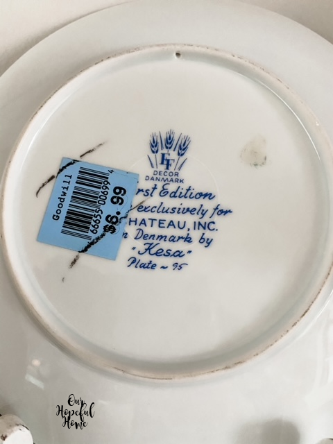 Decor Danmark First Edition Made exclusively for Chateau, Inc.  in Denmark by "Kesa" Plate - 95