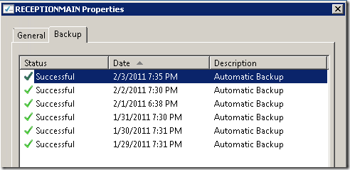 MultiPoint backup