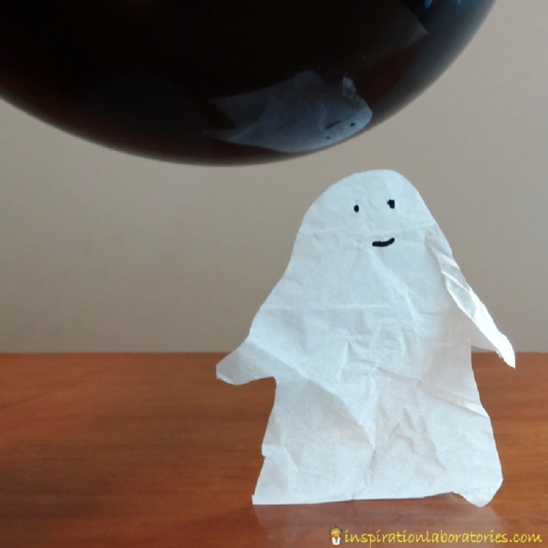 static electricity dancing ghost experiment