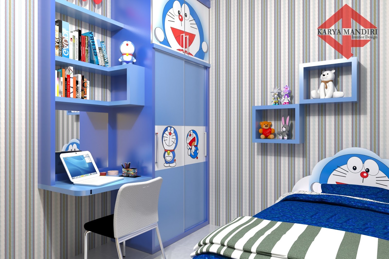 Interior Kamar  Tidur Doraemon  Interior Rumah