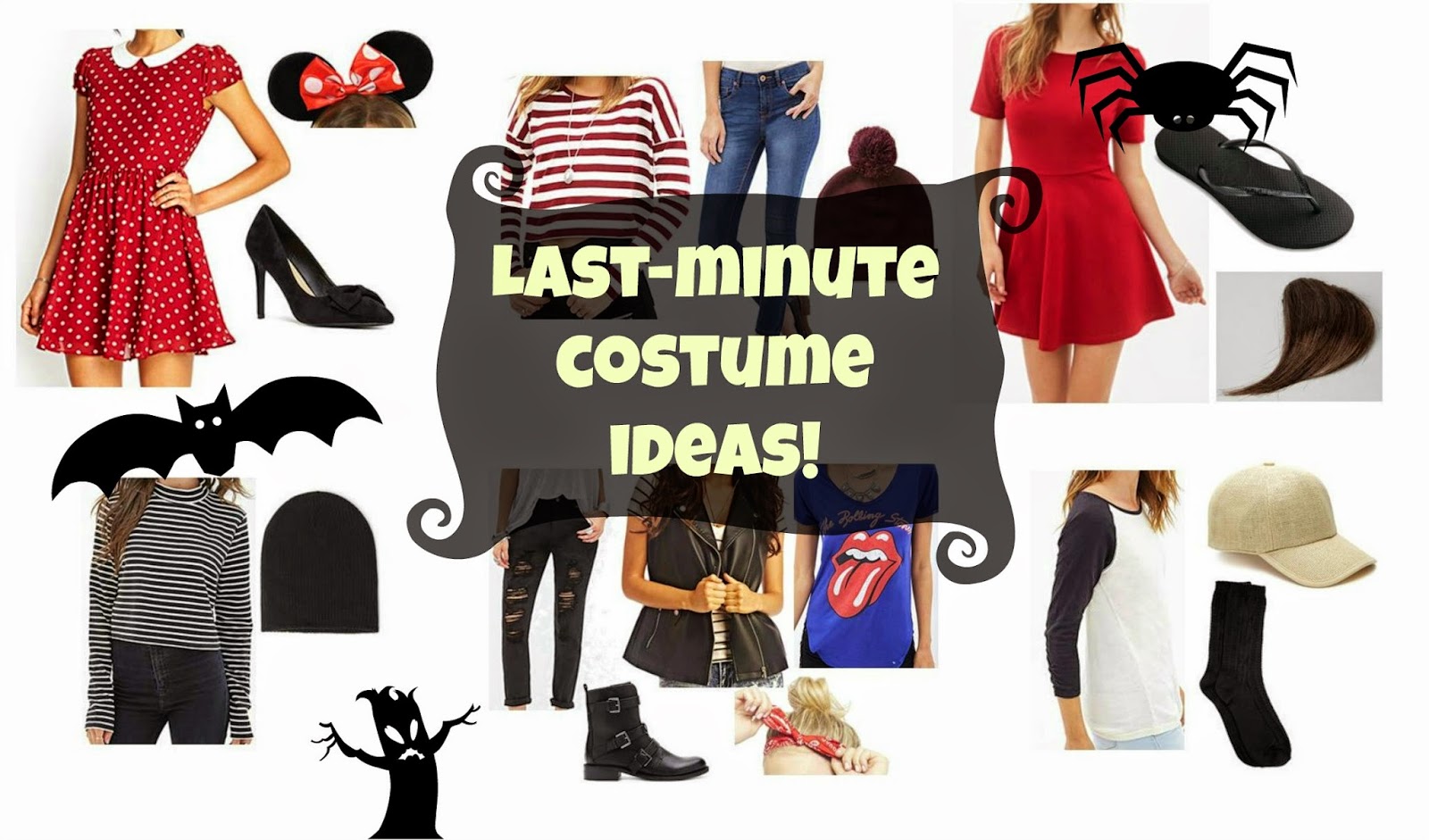 Miss Brunette  Beauty Last minute Halloween  costume  ideas  