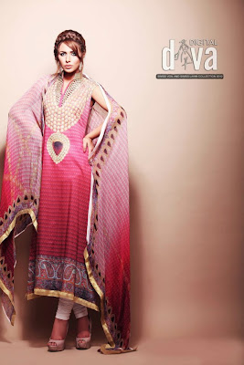 Digital Diva Lawn 2012,pakistani lawn,lawn dresses,latest summer dresses,summer lawn prints,dresses of summer