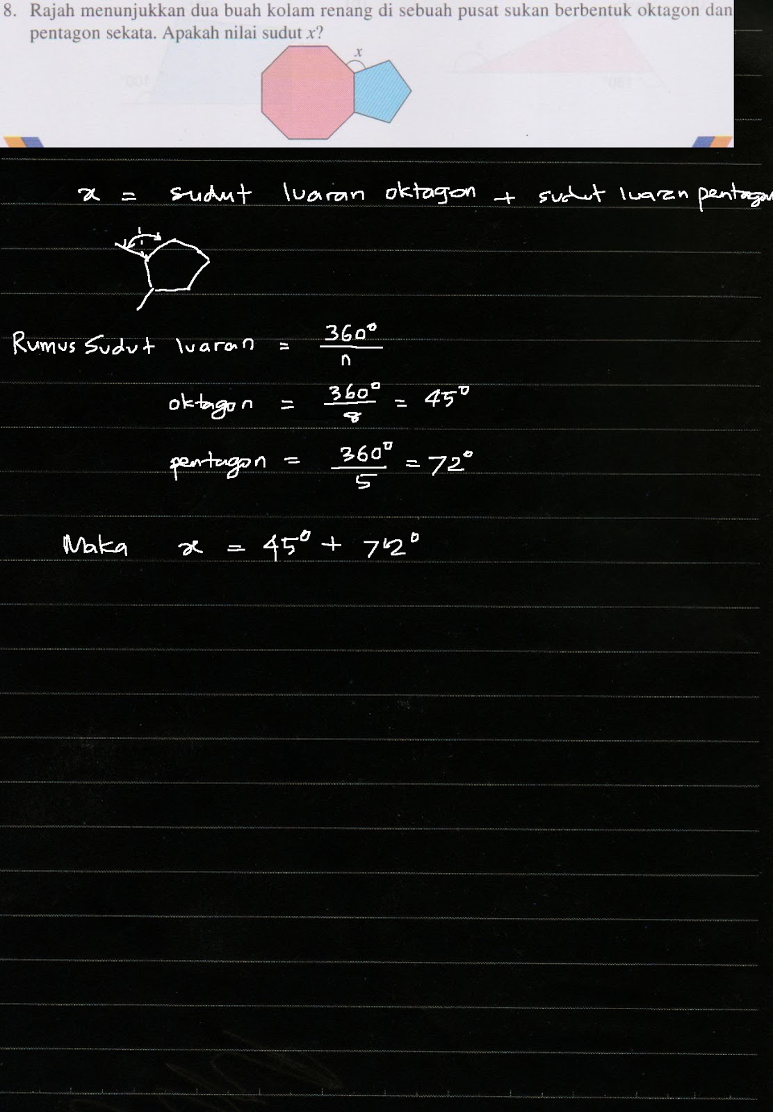 F2 Matematik Bab 4 Poligon Jom Cuba 4 2 Q8 Ms 67