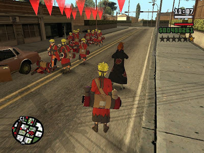 Download MOD Jutsu di Naruto untuk GTA San Andreas ALL