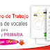 Cuaderno de trabajo de trazos vocales para Inicial y Primaria