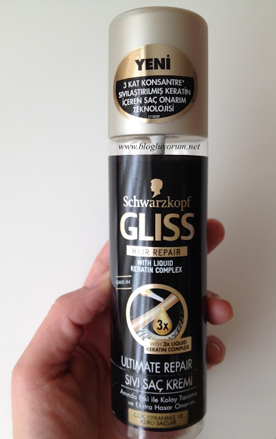 Gliss ultimate repair durulanmayan sıvı saç kremi