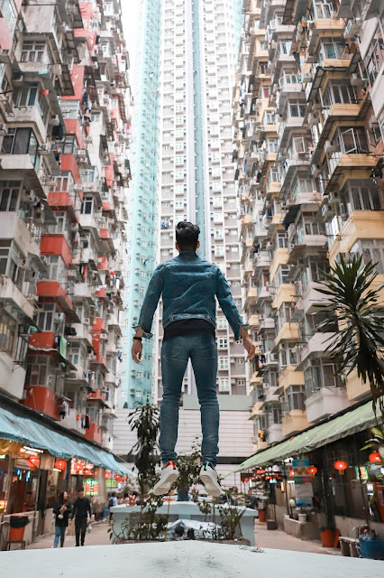 Leo Chan, Levitate Style, wearing Denim Look in Hong Kong