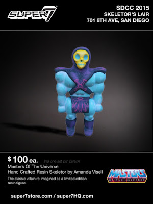 San Diego Comic-Con 2015 Exclusive Masters of the Universe Skeletor Resin Figure by Amanda Visell x Super7