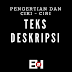 Pengertian dan Ciri – Ciri Teks Deskripsi