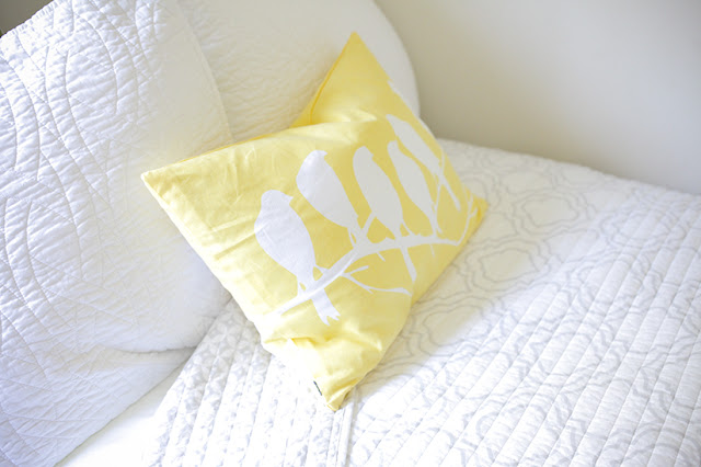 Bright accent pillow