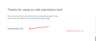 Submit bing another site