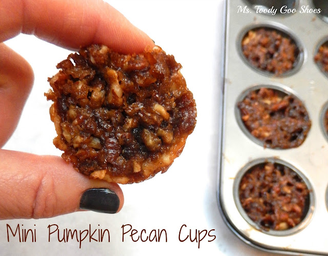 Mini Pumpkin Pecan Cups | Ms. Toody Goo Shoes #Thanksgiving