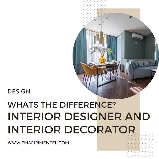 whats the difference? interior designer and interior decorator