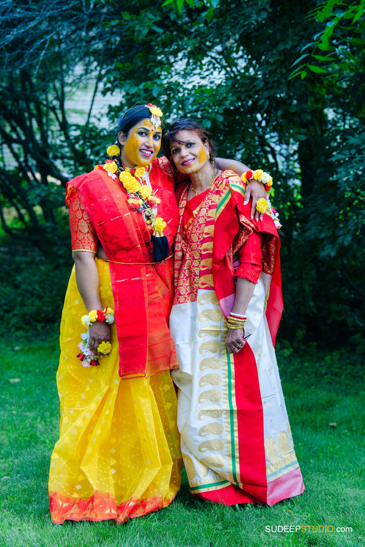 Indian Bengali Wedding Photography Bangla Gaye Holud Ceremony by SudeepStudio.com Michigan Ann Arbor South Asian Indian Wedding Photographer