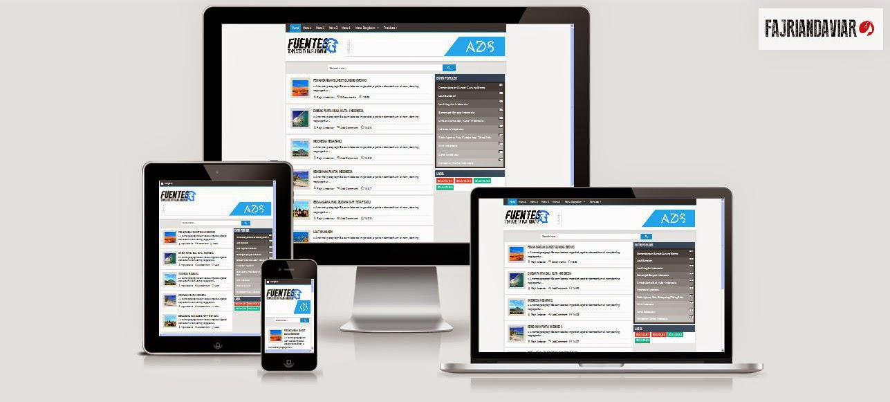 Fuentes Responsive Blogger Template