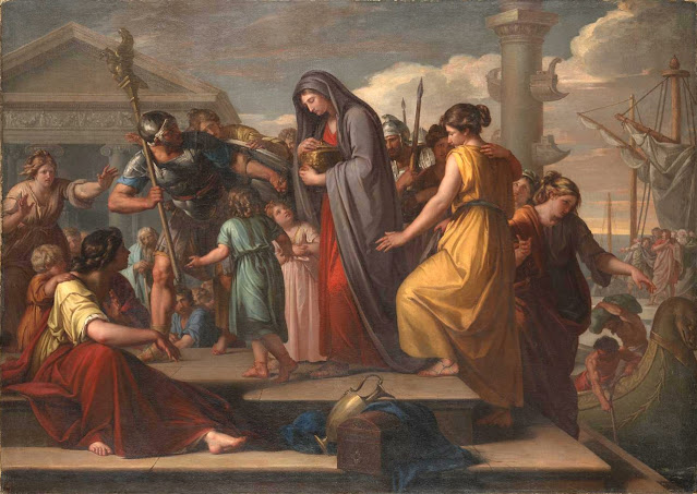 Агриппина и ее дети оплакивают прах Германика